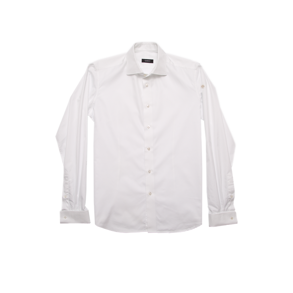 DARIO’S Couture Men’s Shirt München Mixed cuff in 330/2, White