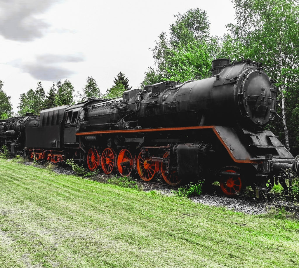 Echte deutsche Kriegs-Dampflokomotive, hergestellt in Deutschland