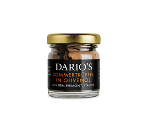DARIO’S Sommertrüffel in Olivenöl, aus dem Piemont, Italien, 35g