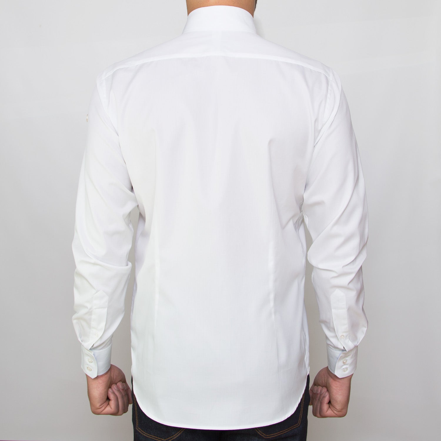 DARIO’S Couture Button-Down Mens Shirt Berlin, 140/2 in White