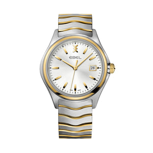 EBEL WAVE LADY, EDELSTAHL, 18K GOLD AND MOTHER-OF-PEARL AND DIAMONDS. Ø: 30 MM