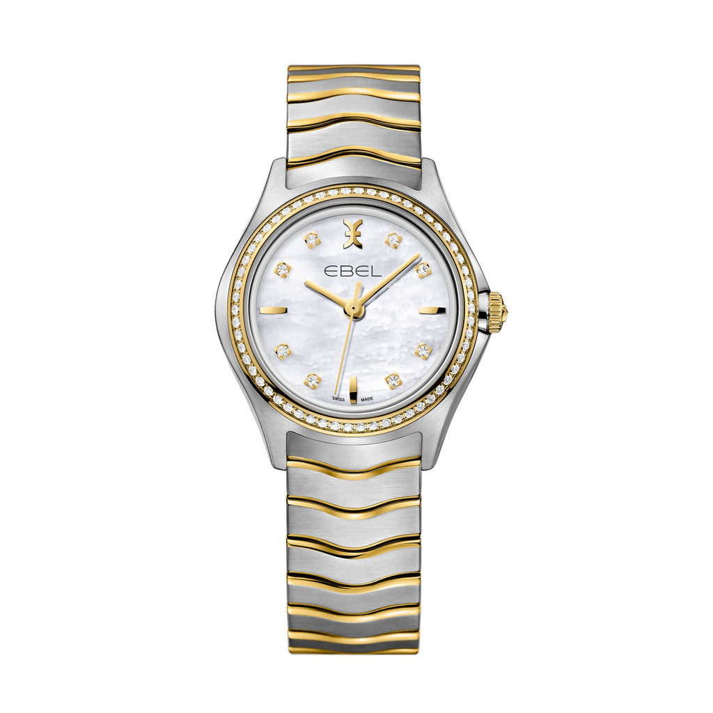 EBEL WAVE GENT, STAINLESS STEEL AND 18K YELLOW GOLD. Ø: 40 MM