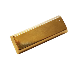Karatgold Massive gold bar of jewelry completely genuine 24 ct gold plated, made in Germany, Pforzheim