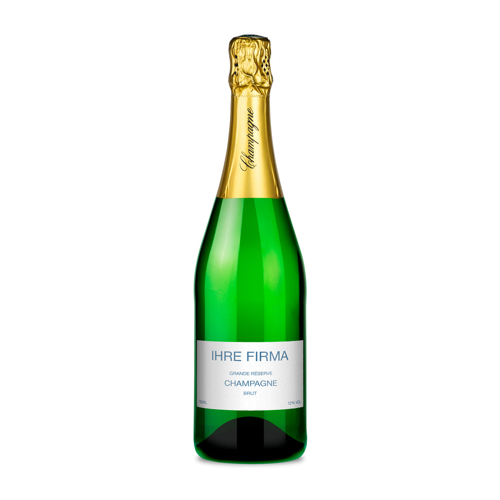 DARIO’S Grande Réserve Brut Champagne 0.75l with your label (18 bottles)