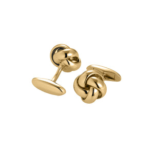 DARIO’S Couture Knot-Cufflinks Pforzheim Silver Gold-plated