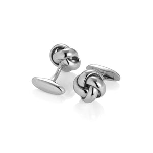 DARIO’S Couture Knot-Cufflinks Pforzheim Silver Rhodium Plated