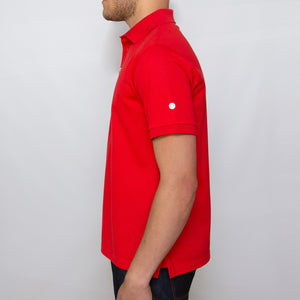 DARIO’S Couture Poloshirt Stuttgart in 100% Baumwollpiqué in Red